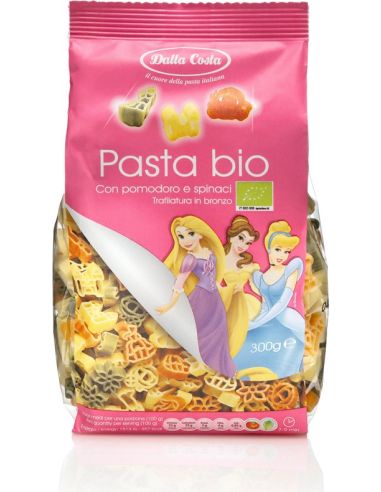 Makaron pszenny Disney Princess kolorowy dla dzieci 300g DALLA COSTA BIO