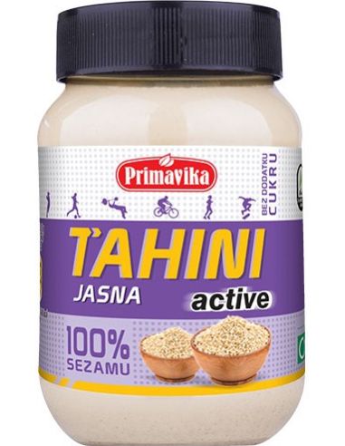 Pasta sezamowa Tahina / Tahini Active jasna 100% 460g PRIMAVIKA