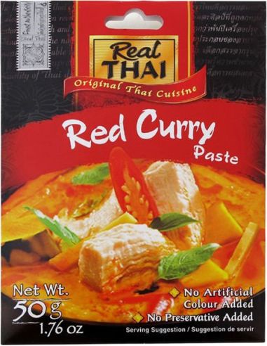Pasta curry czerwone 50g REAL THAI