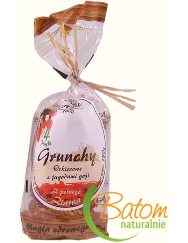 Ciastka Grunchy orkiszowe / jagody goji 180g ANIA
