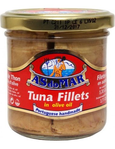 Tuńczyk filety w oliwie z oliwek 150g AS DO MAR