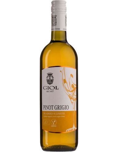 Wino bez siarczynów białe / wytrawne / Włochy 750ml*PINOT GRIGIO GIOL*BIO
