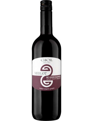 Wino bez siarczynów czerwone / wytrawne / Włochy 750ml MERLOT GIOL BIO