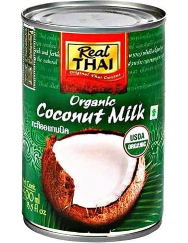 Mleczko kokosowe puszka 400ml REAL THAI BIO
