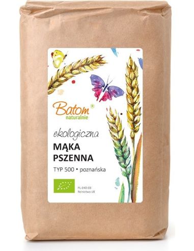 Mąka pszenna TYP 500 poznańska 1kg BATOM BIO