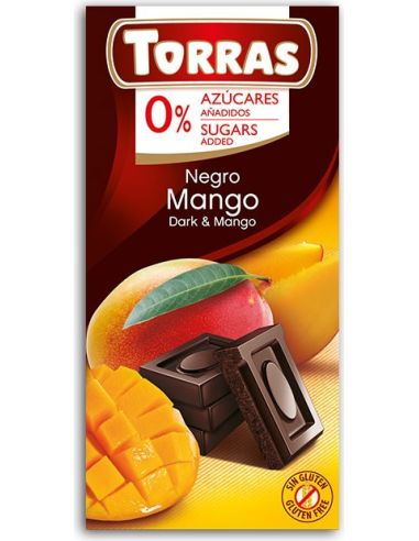 Czekolada gorzka z mango 75g TORRAS