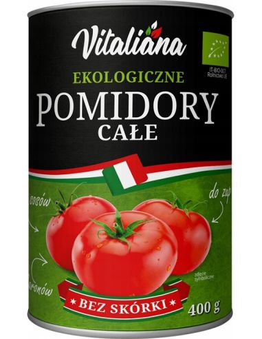 Pomidory całe bez skórki 400g VITALIANA BIO
