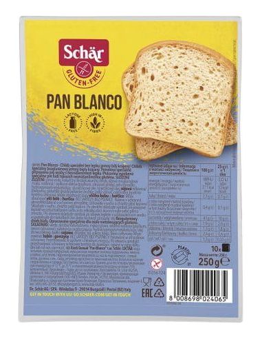 Chleb PAN BLANCO biały krojony 250g SCHAR