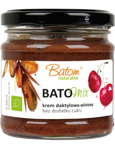Krem Batomix daktylowo-kakaowy z wiśniami 200g BATOM BIO TERMIN:  15.11.2022