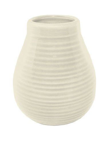 Matero ceramiczne prążek 330ml białe