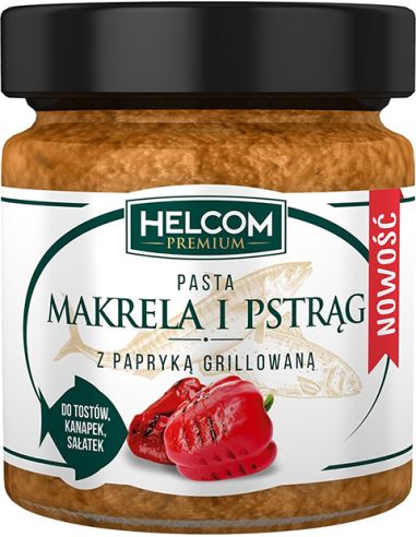 Pasta makrela + pstrąg + grillowana papryka 180g HELCOM