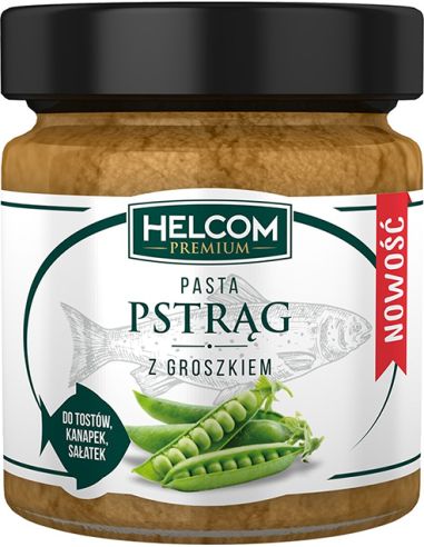 Pasta pstrąg + groszek 180g HELCOM