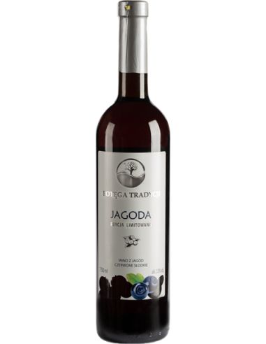 Wino jagodowe / czerwone / słodkie / Polska 750ml VIN-KON