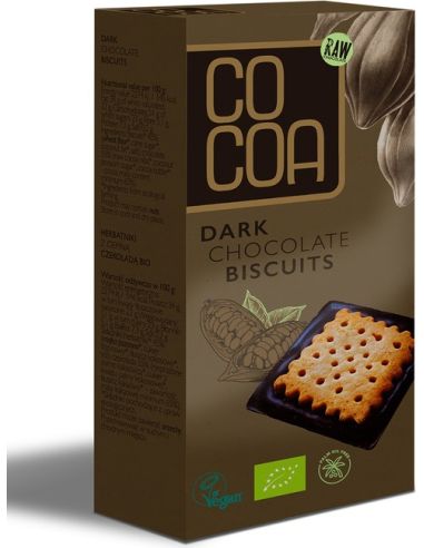Herbatniki w ciemnej czekoladzie 95g COCOA BIO