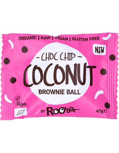 Ciastko Brownie ball daktylowe z kokosem i czekoladą 40g ROOBAR BIO