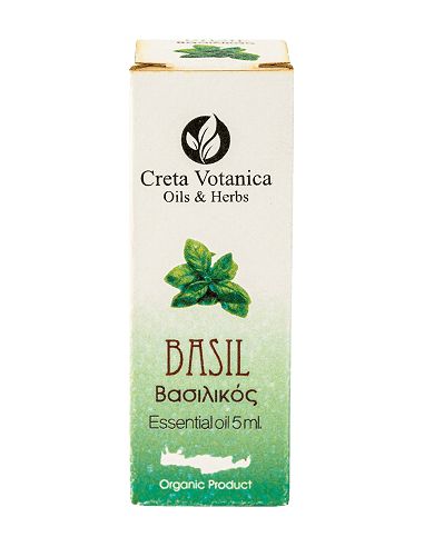 Olejek eteryczny bazyliowy Bazylia / Ocimum basilicum ssp basilicum 5ml CRETA VOTANICA BIO TERMIN:  30.09.2024
