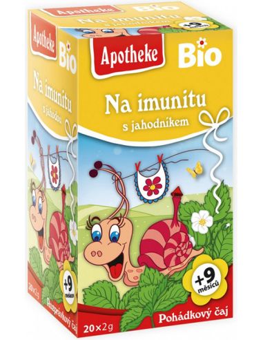 Herbatka dla dzieci Bajkowa odporność truskawkowa ekspres 20T APOTHEKE BIO