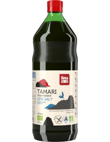 Sos sojowy Tamari o obniżonej zawartości soli 250ml LIMA BIO