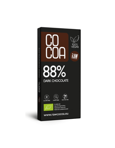 Czekolada surowa ciemna 88% 50g COCOA BIO
