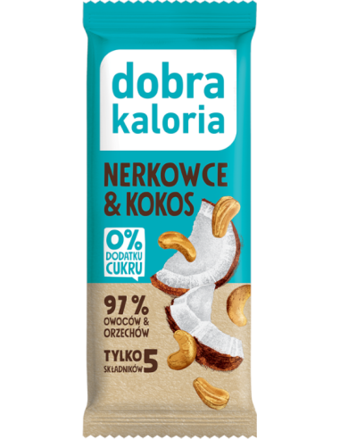 Baton owocowy nerkowce / kokos 35g DOBRA KALORIA