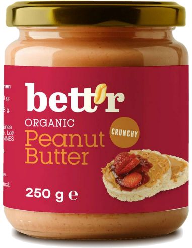 Masło orzechowe Crunchy arachidowe 250g BETTR BIO