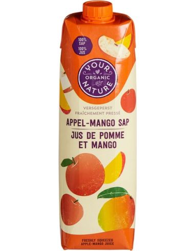 Sok jabłkowy z mango NFC 1l YOUR ORGANIC NATURE BIO - najlepiej spożyć przed: 09.08.2024