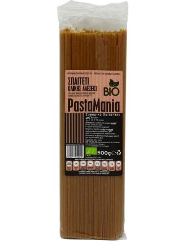 Makaron pszenny durum pełnoziarnisty spaghetti 500g PASTAMANIA BIO