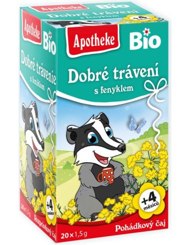 Herbatka dla dzieci Bajkowa trawienie koper włoski ekspres 20T APOTHEKE BIO