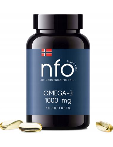 Olej rybny Omega-3 kapsułki 1000mg 60szt. NFO suplemen diety