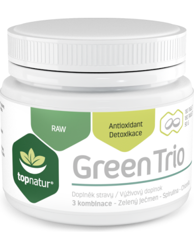 Spirulina chlorella zielony jęczmień Green Trio tabletki 180szt TOPNATUR
