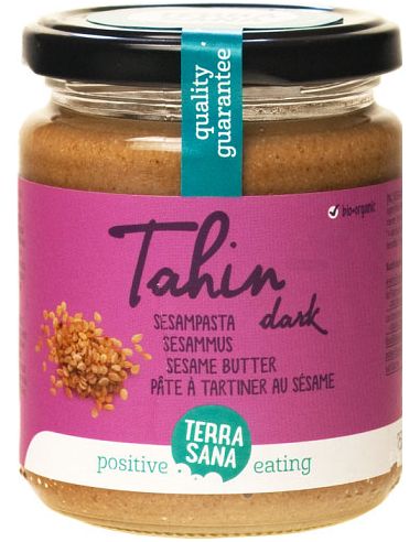 Pasta sezamowa Tahina Tahini ciemna 100% 250g TERRASANA BIO