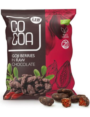 Jagody goji w surowej czekoladzie RAW 70g COCOA BIO