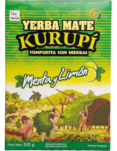Yerba Mate Menta y Limón ziołowa z miętą i limonką 500g KURUPÍ