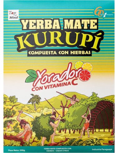 Yerba Mate Yorador con Vitamina C ziołowa z witaminą C 500g KURUPÍ