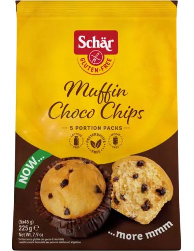 Babeczki muffinki z kawałkami czekolady bezglutenowe 225g SCHAR