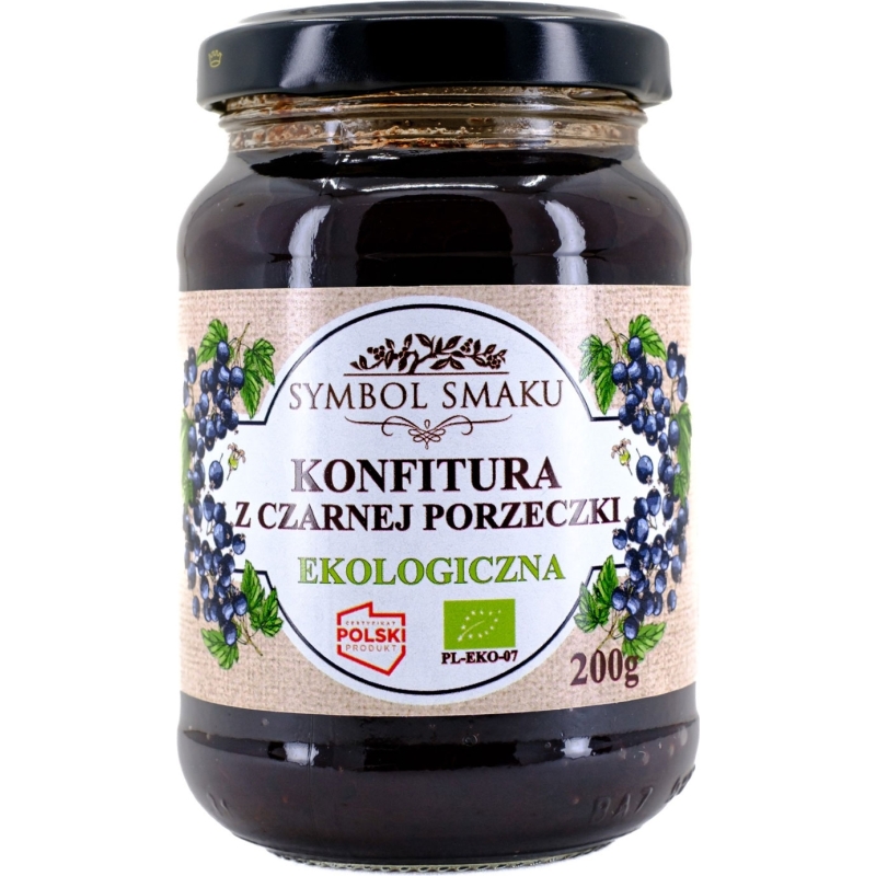 Ekologiczna konfitura z czarnej porzeczki 200g SYMBOL SMAKU BIO