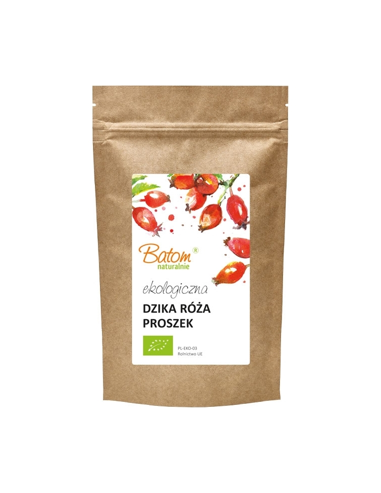 Ekologiczna dzika róża proszek 300g BATOM BIO Ekologiczna dzika róża proszek 300g BATOM BIO