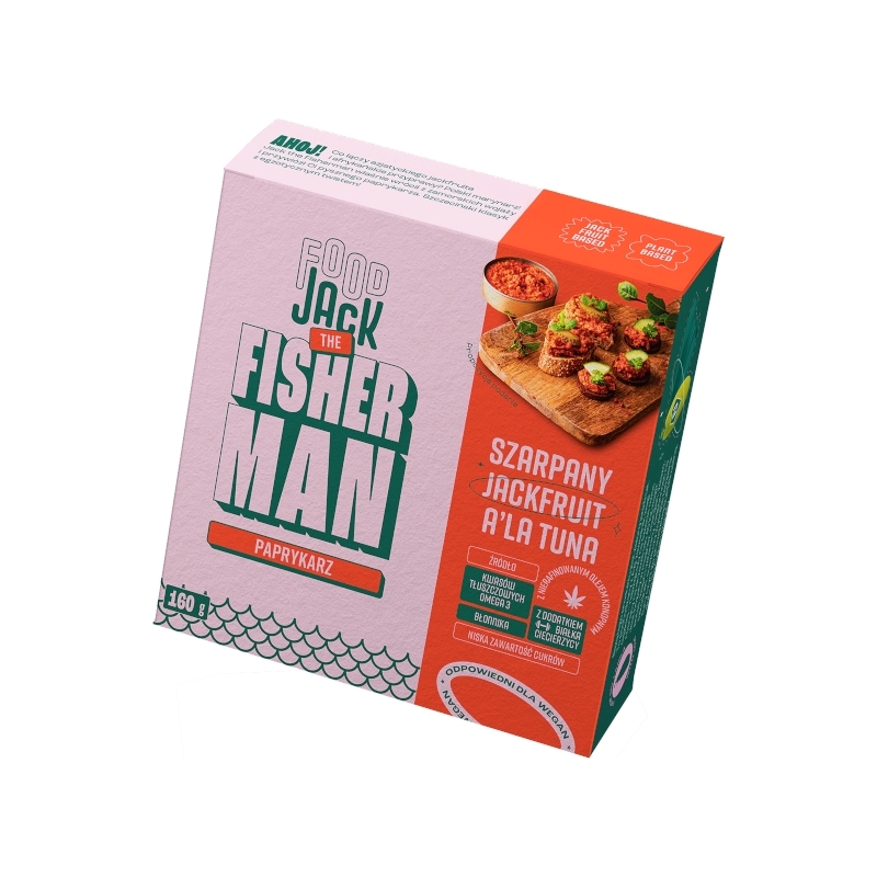 Paprykarz wegański z szarpanym jackfruit a'la tuńczyk puszka 160 g Paprykarz wegański z szarpanym jackfruit a'la tuńczyk puszka 160 g