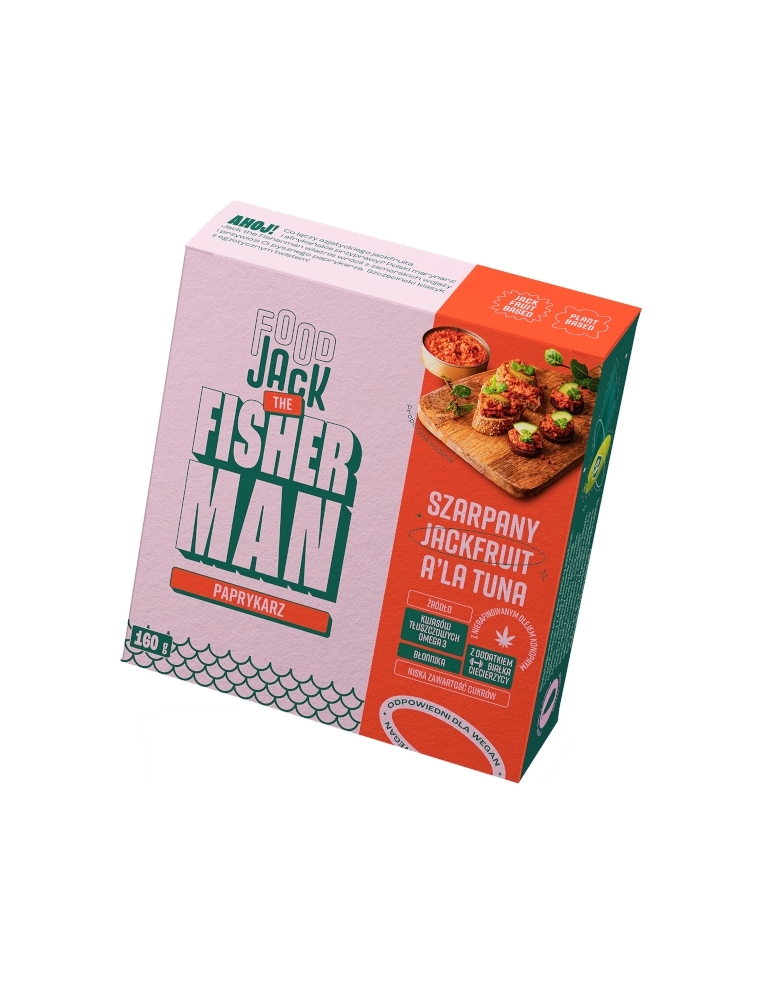 Paprykarz wegański z szarpanym jackfruit a'la tuńczyk puszka 160 g Paprykarz wegański z szarpanym jackfruit a'la tuńczyk puszka 160 g