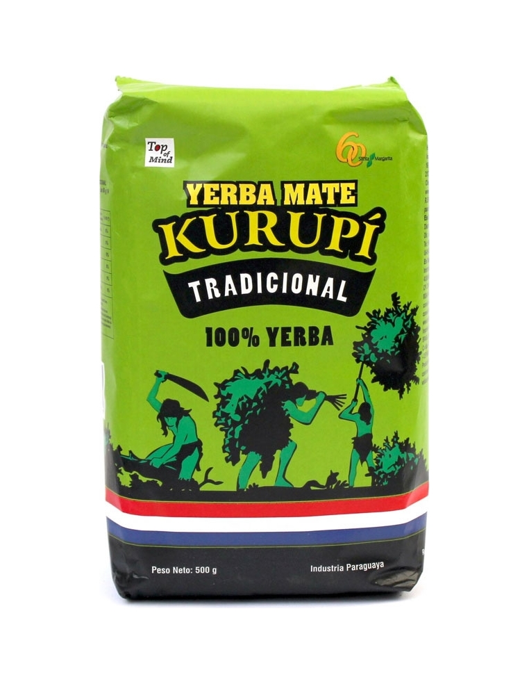 Paragwajska Yerba Mate tradycyjna 500g KURUPÍ Paragwajska Yerba Mate tradycyjna 500g KURUPÍ