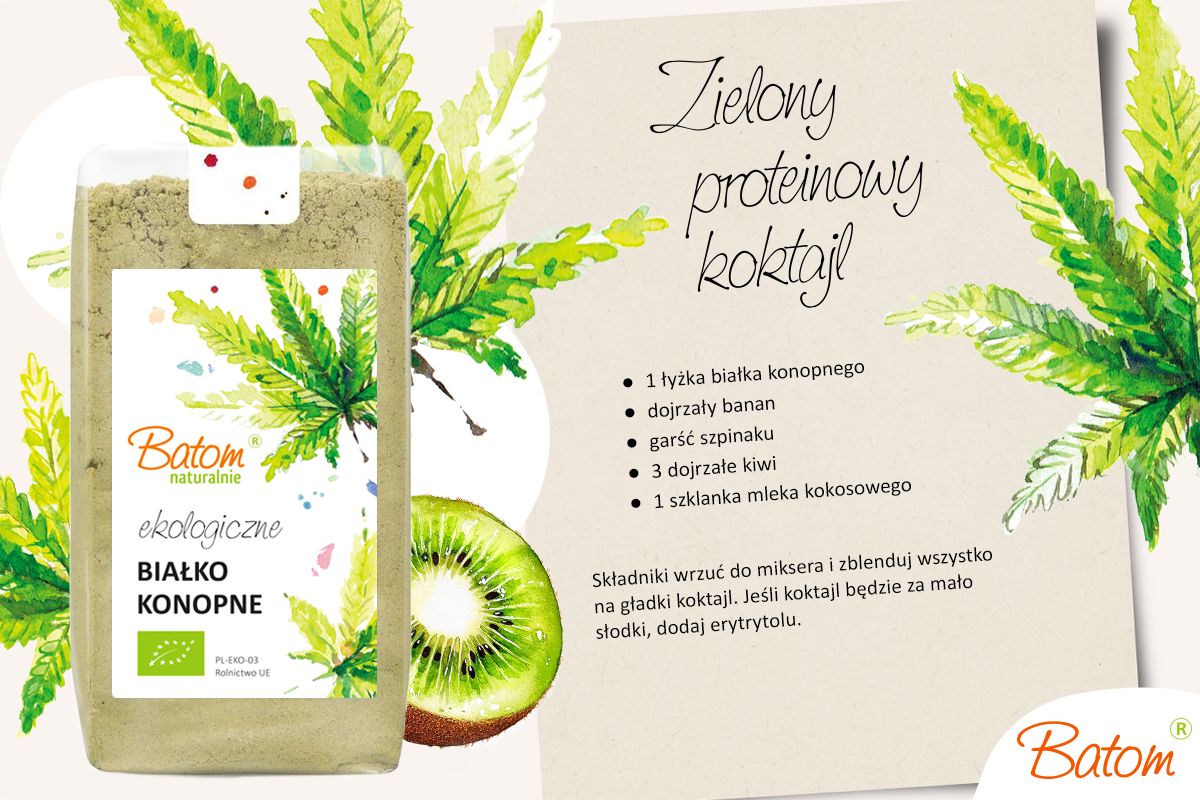 Przepis na zielony proteinowy koktajl